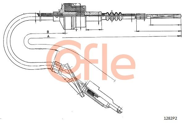 COFLE Трос, управление сцеплением 92.1282P2