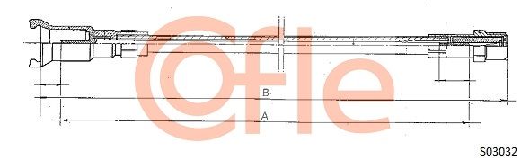 COFLE Тросик спидометра 92.S03032