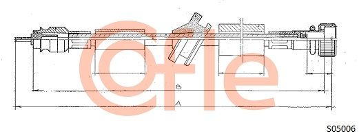 COFLE Тросик спидометра 92.S05006