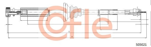 COFLE Тросик спидометра 92.S05021