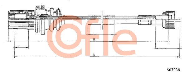 COFLE Тросик спидометра 92.S07038