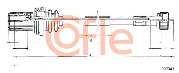 COFLE Тросик спидометра 92.S07043