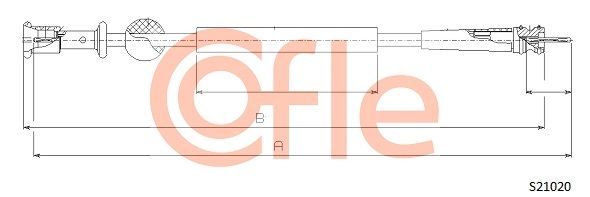 COFLE Тросик спидометра 92.S21020