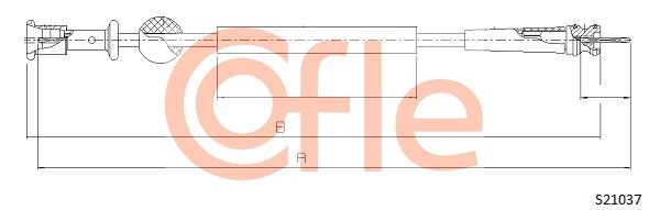 COFLE Тросик спидометра 92.S21037