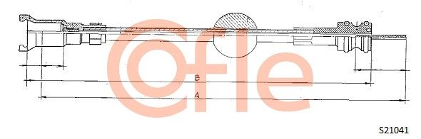 COFLE Тросик спидометра 92.S21041