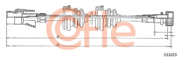 COFLE Тросик спидометра 92.S31023