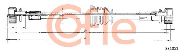 COFLE Тросик спидометра 92.S31051