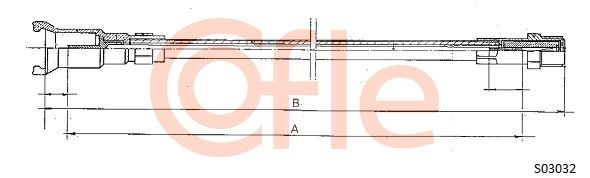 COFLE Тросик спидометра S03032