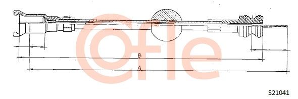COFLE Тросик спидометра S21041