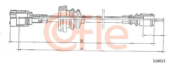 COFLE Тросик спидометра S24013