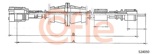 COFLE Тросик спидометра S24050