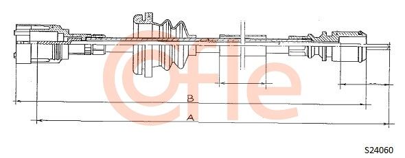 COFLE Тросик спидометра S24060