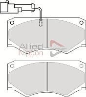 COMLINE Комплект тормозных колодок, дисковый тормоз ADB11028