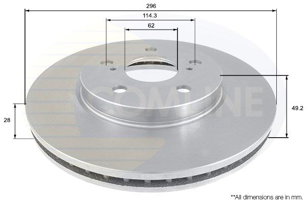 COMLINE Тормозной диск ADC01112V