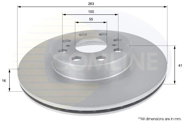 COMLINE Тормозной диск ADC01129V