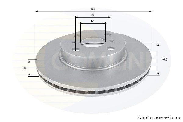 COMLINE Тормозной диск ADC01164V