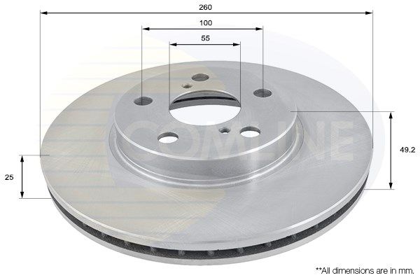 COMLINE Тормозной диск ADC0171V