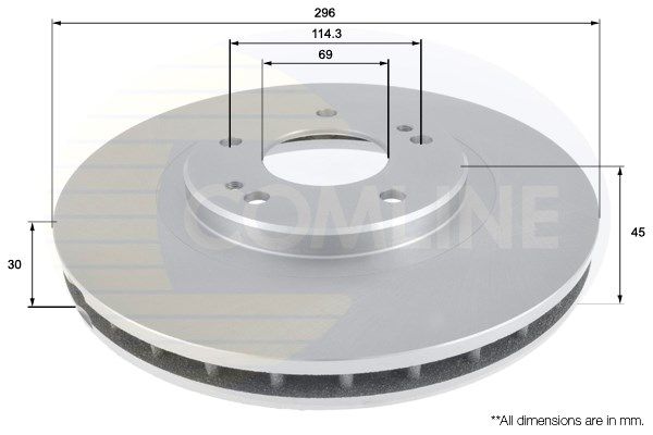 COMLINE Тормозной диск ADC0377V