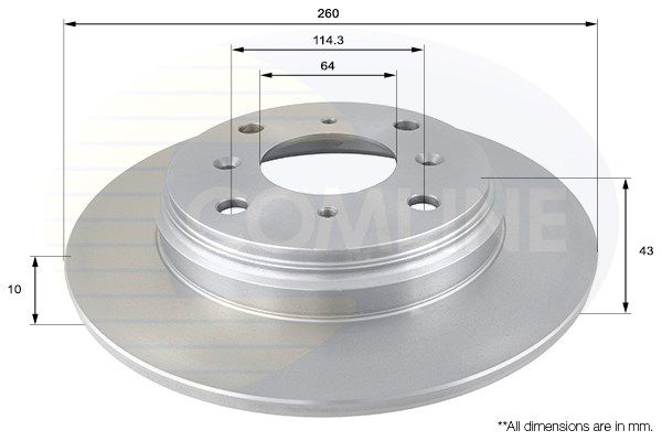 COMLINE Тормозной диск ADC0525