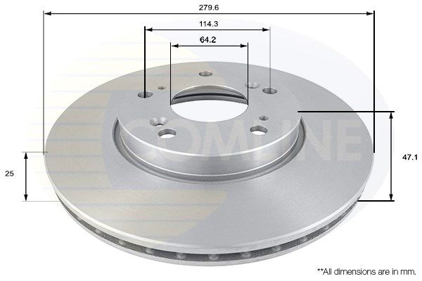 COMLINE Тормозной диск ADC0550V