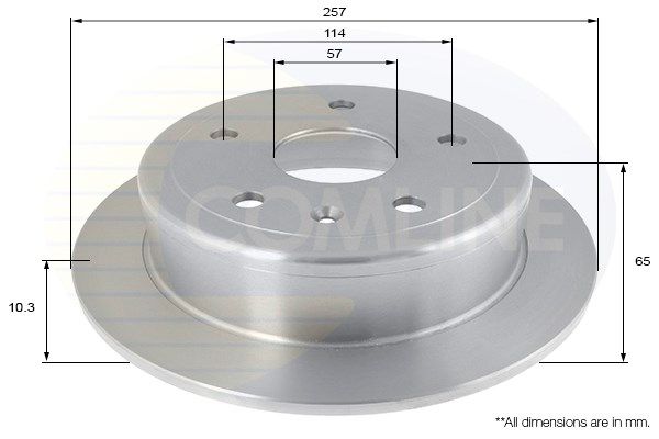 COMLINE Тормозной диск ADC1012