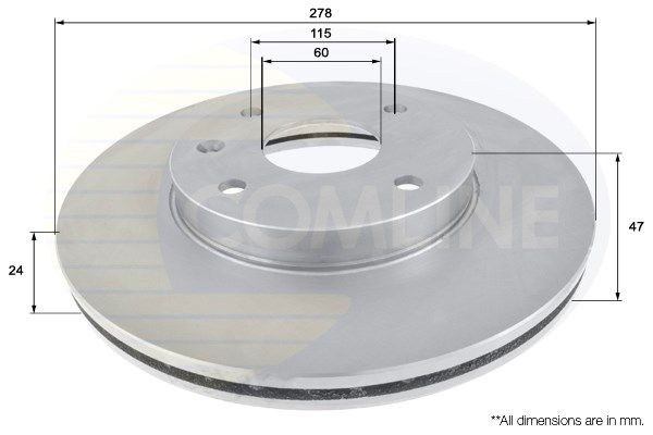 COMLINE Тормозной диск ADC1097V