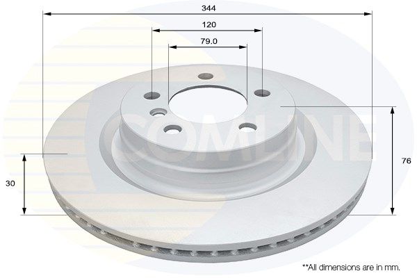 COMLINE Тормозной диск ADC1340V