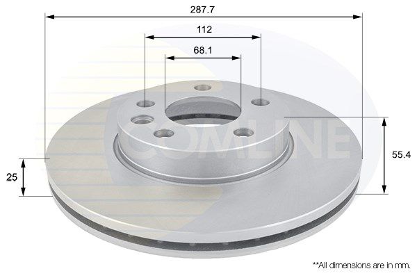 COMLINE Тормозной диск ADC1418V