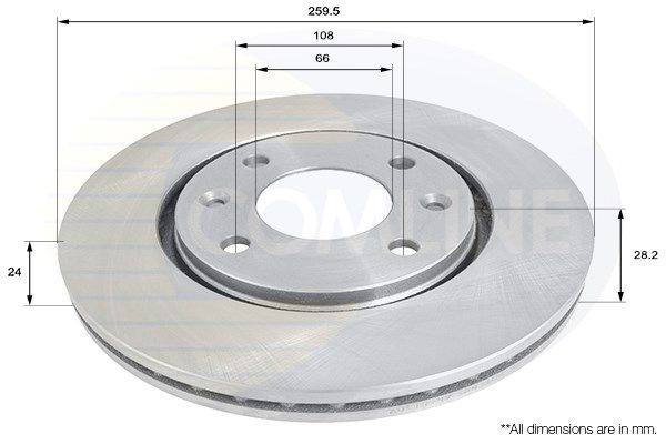 COMLINE Тормозной диск ADC1523V