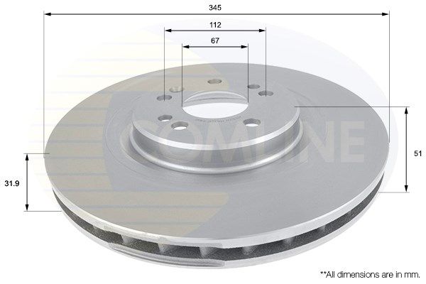 COMLINE Тормозной диск ADC1633V