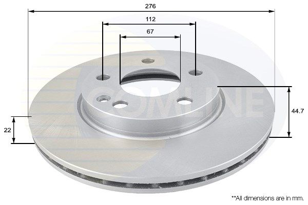 COMLINE Тормозной диск ADC1642V