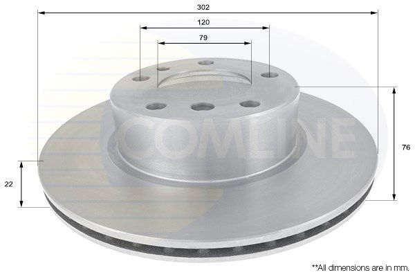 COMLINE Тормозной диск ADC1710V