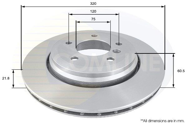 COMLINE Тормозной диск ADC1725V