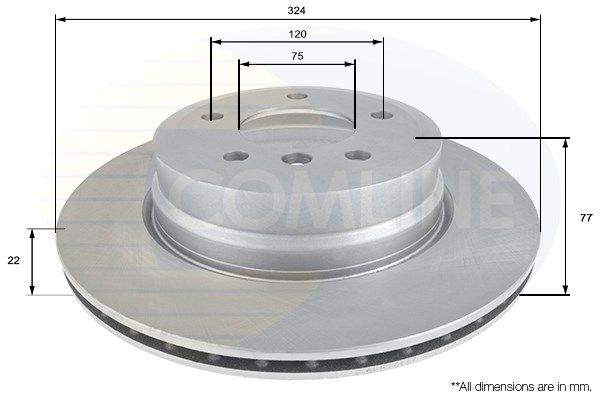 COMLINE Тормозной диск ADC1742V