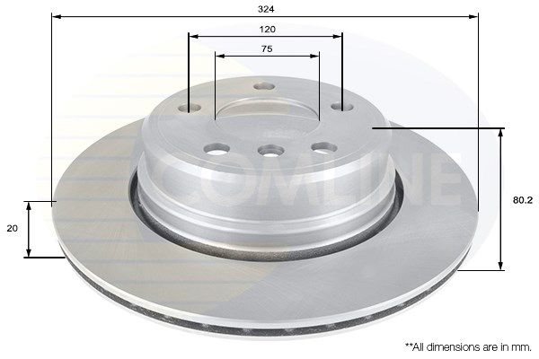 COMLINE Тормозной диск ADC1771V