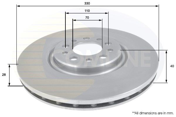 COMLINE Тормозной диск ADC1827V