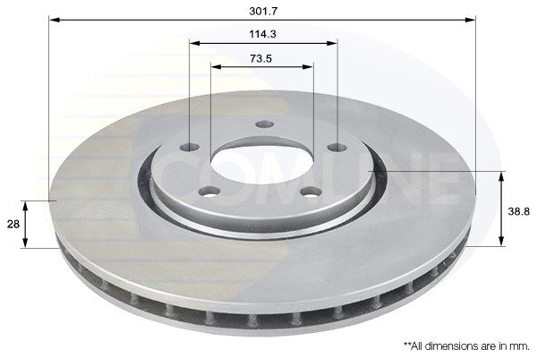 COMLINE Тормозной диск ADC2305V
