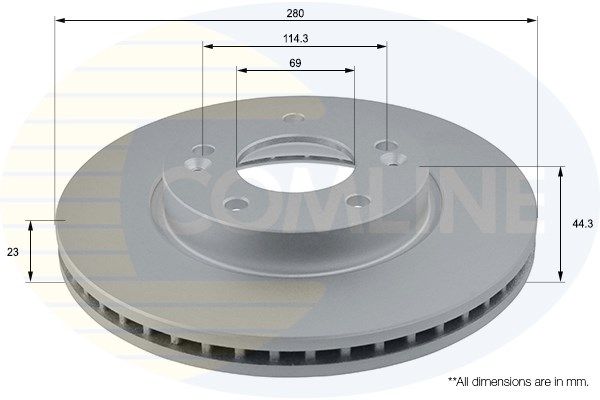 COMLINE Тормозной диск ADC2416V