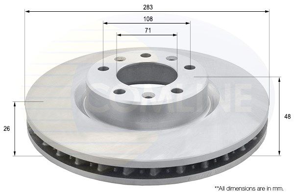 COMLINE Тормозной диск ADC2727V