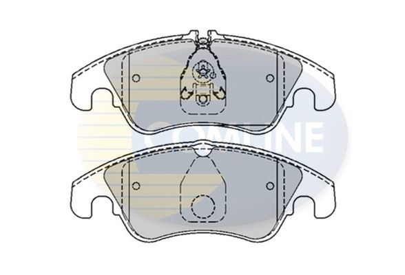 COMLINE Комплект тормозных колодок, дисковый тормоз CBP01789
