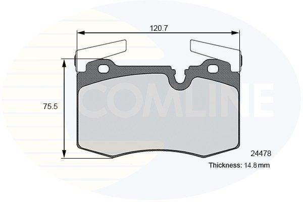 COMLINE Piduriklotsi komplekt,ketaspidur CBP02109