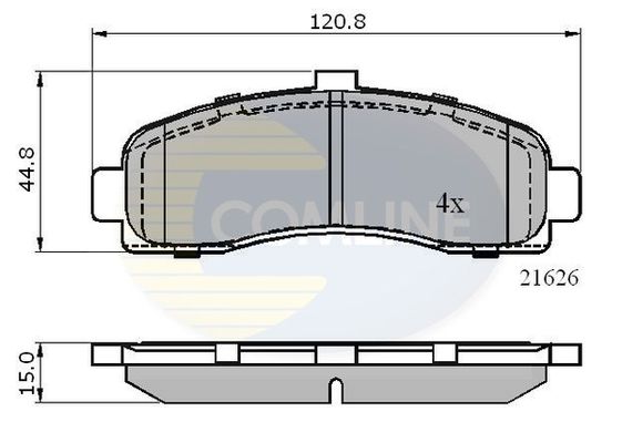 COMLINE Piduriklotsi komplekt,ketaspidur CBP0508