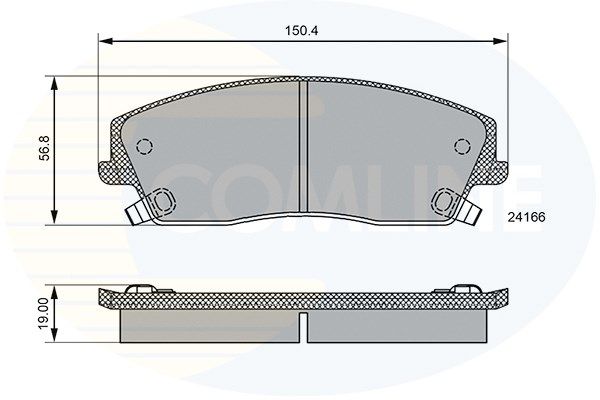 COMLINE Комплект тормозных колодок, дисковый тормоз CBP36085