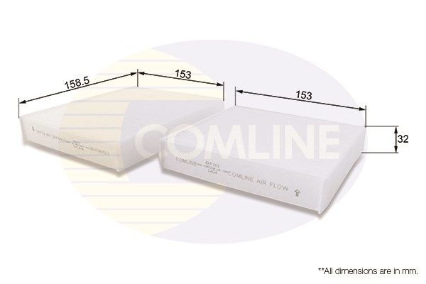 COMLINE Filter,salongiõhk EKF101