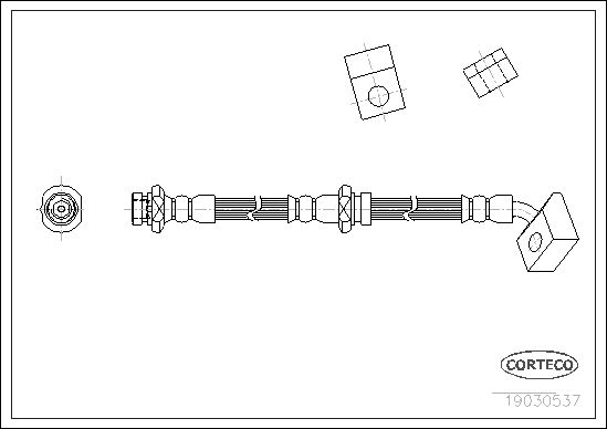 CORTECO Тормозной шланг 19030537