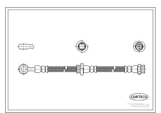 CORTECO Тормозной шланг 19032326