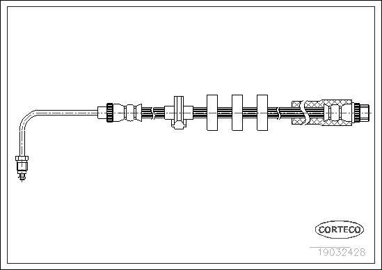 CORTECO Тормозной шланг 19032428