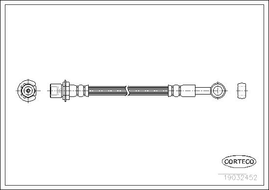 CORTECO Тормозной шланг 19032452