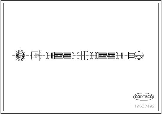 CORTECO Тормозной шланг 19032492