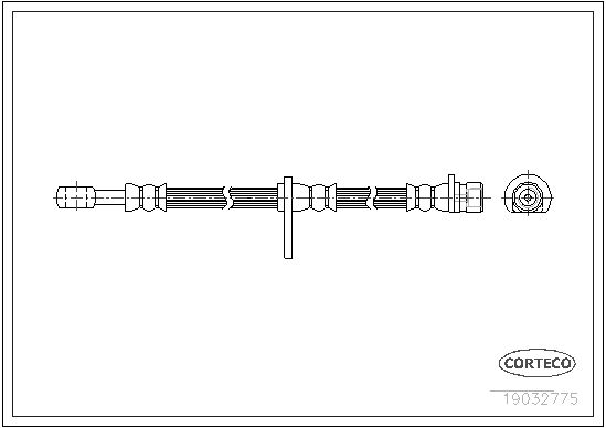 CORTECO Тормозной шланг 19032775